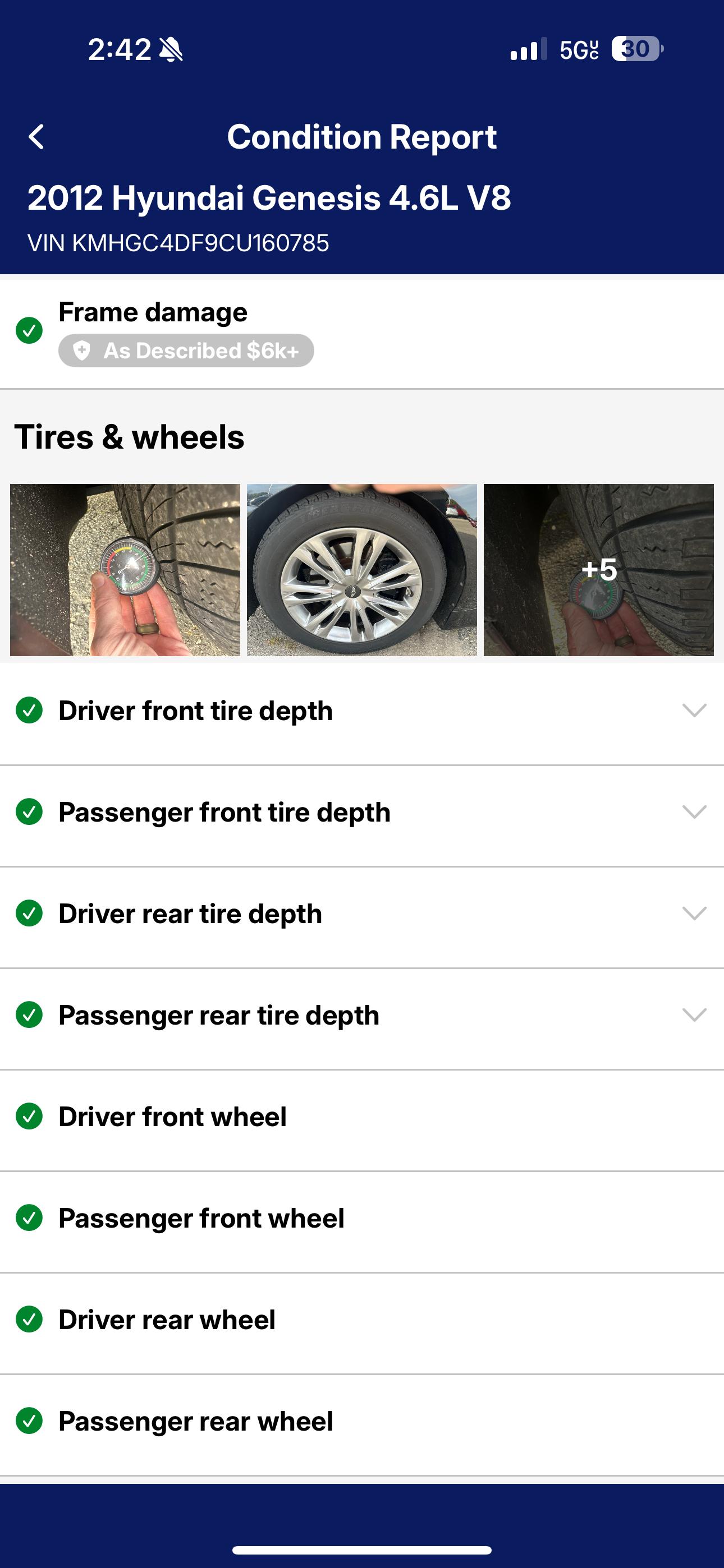 2012 Hyundai Genesis · 4.6L V8